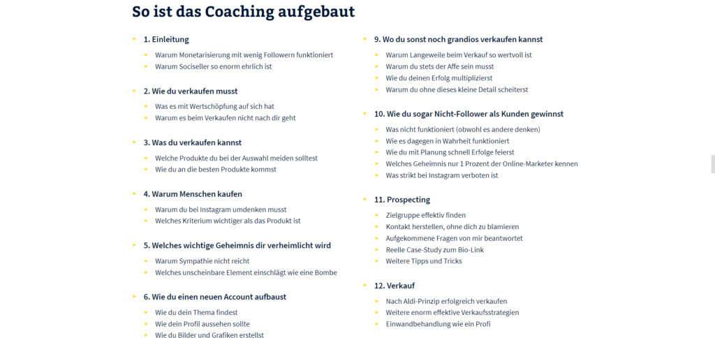 Sociseller Coaching