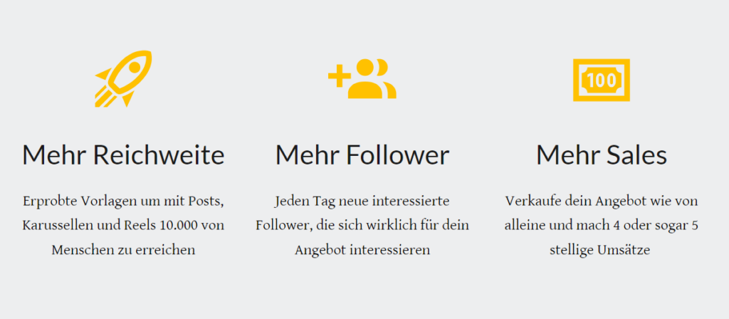InstaBusiness Vorteile