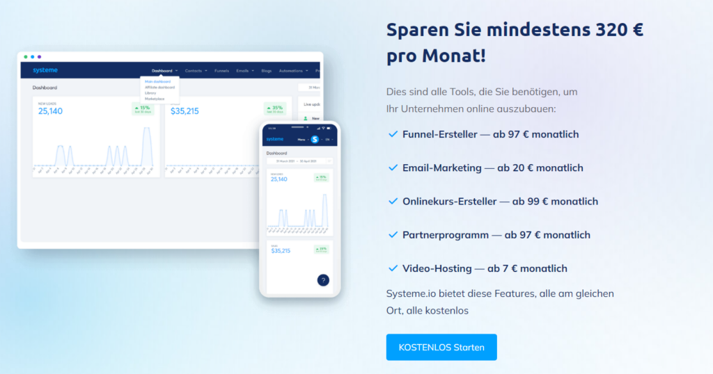 Systeme.io Preisersparnis
